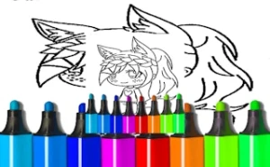 Anime Wolf Girl Coloring Pages - Play Free Best kids Online Game on JangoGames.com