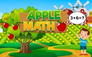 Apple Math - Play Free Best kids Online Game on JangoGames.com