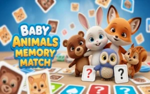 Baby Animals Memory Match - Play Free Best memory Online Game on JangoGames.com