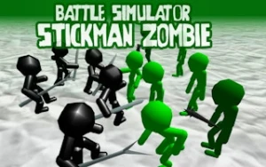 Battle Simulator Stickman Zombie - Play Free Best action Online Game on JangoGames.com