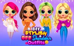 Bff Stylish Off Shoulder Outfits - Play Free Best kids Online Game on JangoGames.com