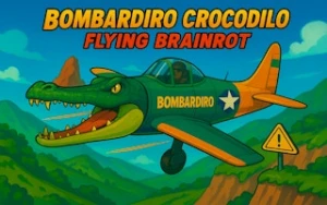 Bombardiro Crocodilo Flying Brainrot - Play Free Best airplane Online Game on JangoGames.com