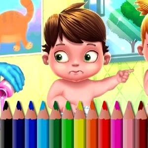 BTS Baby Coloring Book - Play Free Best Art Online Game on JangoGames.com