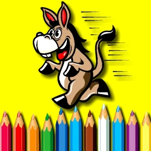BTS Donkey Coloring Book - Play Free Best Art Online Game on JangoGames.com