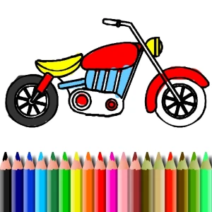 BTS Motorbike Coloring - Play Free Best Art Online Game on JangoGames.com