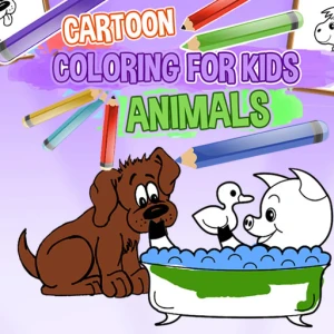 Cartoon Coloring for Kids Animals - Play Free Best Art Online Game on JangoGames.com