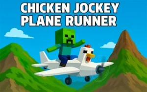 Chicken Jockey Plane Runner - Play Free Best action Online Game on JangoGames.com