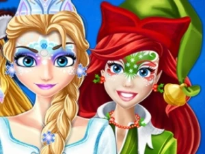 Christmas Face Painting - Play Free Best Dress-up Online Game on JangoGames.com
