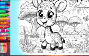 Coloring book cute animals - Play Free Best coloring Online Game on JangoGames.com