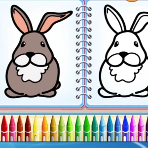 Coloring Bunny Book - Play Free Best Art Online Game on JangoGames.com