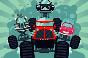 Crazy Monster Trucks Memory - Play Free Best Puzzle Online Game on JangoGames.com