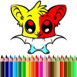 Cute Bat Coloring Book - Play Free Best Art Online Game on JangoGames.com