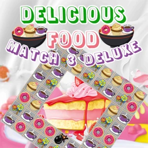 Delicious Food Match 3 Deluxe - Play Free Best Match-3 Online Game on JangoGames.com