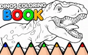 Dinos Coloring Book - Play Free Best junior Online Game on JangoGames.com
