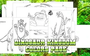 Dinosaur Kingdom Colors Page - Play Free Best coloring Online Game on JangoGames.com