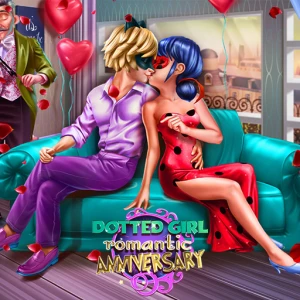 Dotted Girl Romantic Anniversary - Play Free Best Dress-up Online Game on JangoGames.com