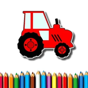 Easy Kids Coloring Tractor - Play Free Best Art Online Game on JangoGames.com