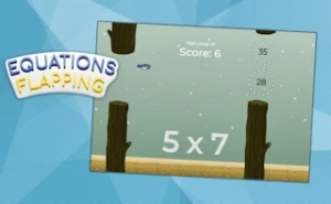 Equations Flapping - Play Free Best math Online Game on JangoGames.com