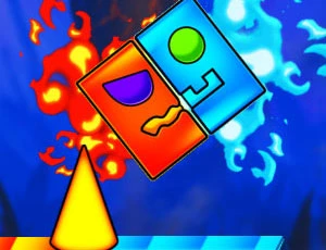 Fire And Water Geometry Dash - Play Free Best Agility Online Game on JangoGames.com