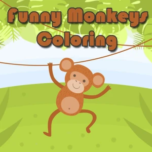 Funny Monkeys Coloring - Play Free Best Art Online Game on JangoGames.com