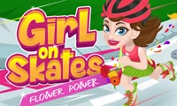 Girl on Skates: Flower Power - Play Free Best Agility Online Game on JangoGames.com
