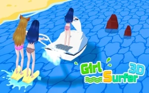 Girl Surfer 3D - Play Free Best casual Online Game on JangoGames.com