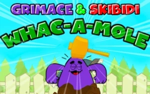 Grimace And Skibidi Whack A Mole - Play Free Best action Online Game on JangoGames.com