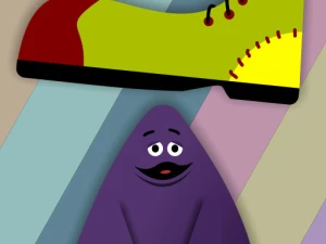 Grimace vs giant clown shoes - Play Free Best Arcade Online Game on JangoGames.com