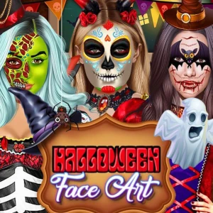 Halloween Face Art - Play Free Best Art Online Game on JangoGames.com