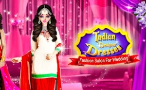 Indian Designer Dresses Fashion Salon for Wedding - Play Free Best kids Online Game on JangoGames.com