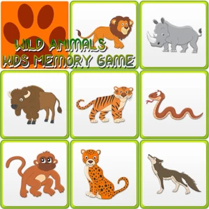 Kids Memory Wild Animals - Play Free Best Educational Online Game on JangoGames.com