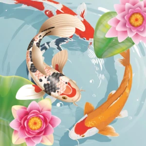 Koi Fish Pond - Idle Merge Game - Play Free Best Merge Online Game on JangoGames.com