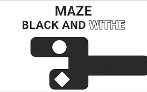 Maze Black And Withe - Play Free Best ball Online Game on JangoGames.com