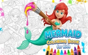 Mermaid Coloring Book for Kids - Play Free Best coloring Online Game on JangoGames.com