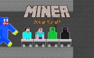 Miner GokartCraft - 4 Player - Play Free Best adventure Online Game on JangoGames.com