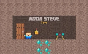 Noob Steve Cave - Play Free Best arcade Online Game on JangoGames.com