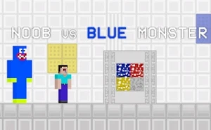 Noob vs Blue Monster - Play Free Best monster Online Game on JangoGames.com
