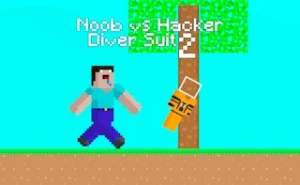 Noob vs Hacker Diver Suit - Play Free Best monster Online Game on JangoGames.com