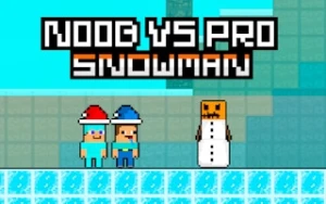 Noob vs Pro Snowman - Play Free Best two-player Online Game on JangoGames.com