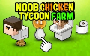 Noob's Chicken Farm Tycoon - Play Free Best action Online Game on JangoGames.com