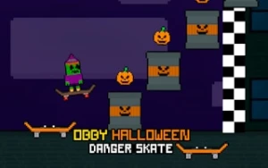 Obby Halloween Danger Skate - Play Free Best halloween Online Game on JangoGames.com