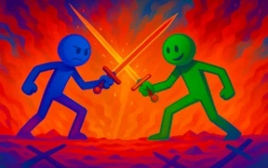 Obby Stickman - On Swords - Play Free Best stickman Online Game on JangoGames.com