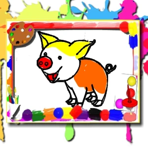 Pigs Coloring Book - Play Free Best Art Online Game on JangoGames.com