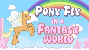 Pony Fly in a Fantasy World - Play Free Best Sports Online Game on JangoGames.com