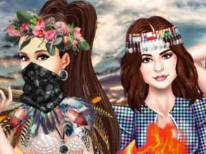 Princess BFF Burning Man - Play Free Best Dress-up Online Game on JangoGames.com