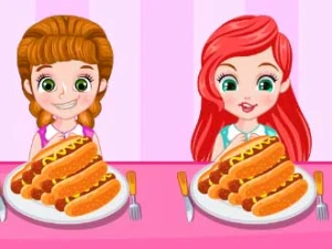 Princess Hotdog Eating Contest - Play Free Best Dress-up Online Game on JangoGames.com