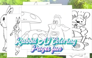 Rabbit AI Coloring  Pages fun - Play Free Best coloring Online Game on JangoGames.com