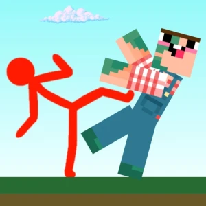 Red Stickman vs Craftmans - Play Free Best Adventure Online Game on JangoGames.com