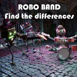 Robot Band - Find the differences - Play Free Best puzzle Online Game on JangoGames.com