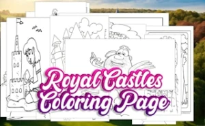 Royal Castles Coloring Page - Play Free Best coloring Online Game on JangoGames.com